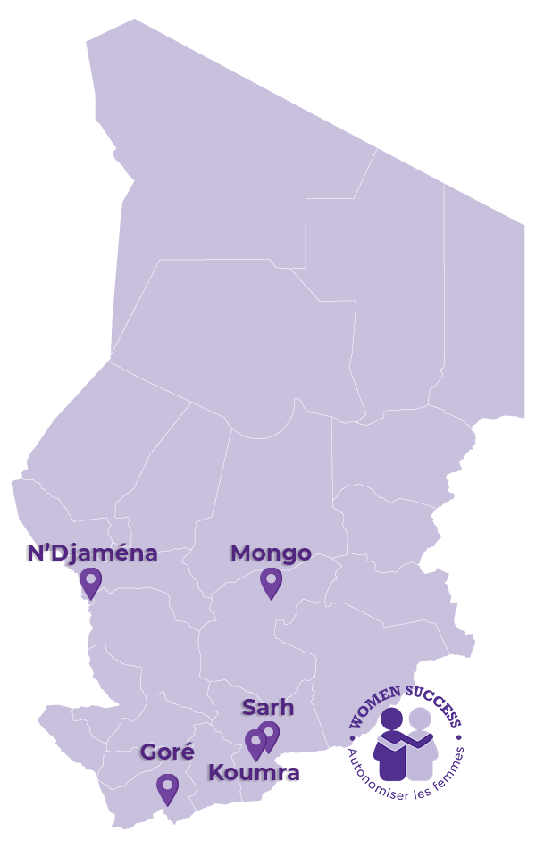 Zone d'intervention de Women Success au Tchad